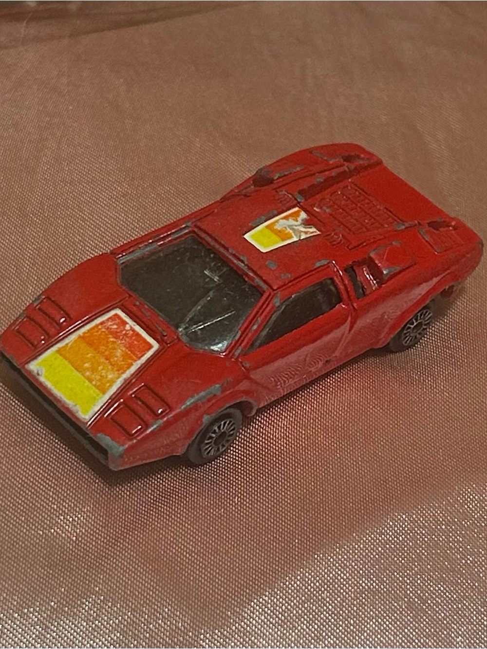 Vintage 80s Zee Toys Zylmex D61 Red Lamborghini Countach Diecast